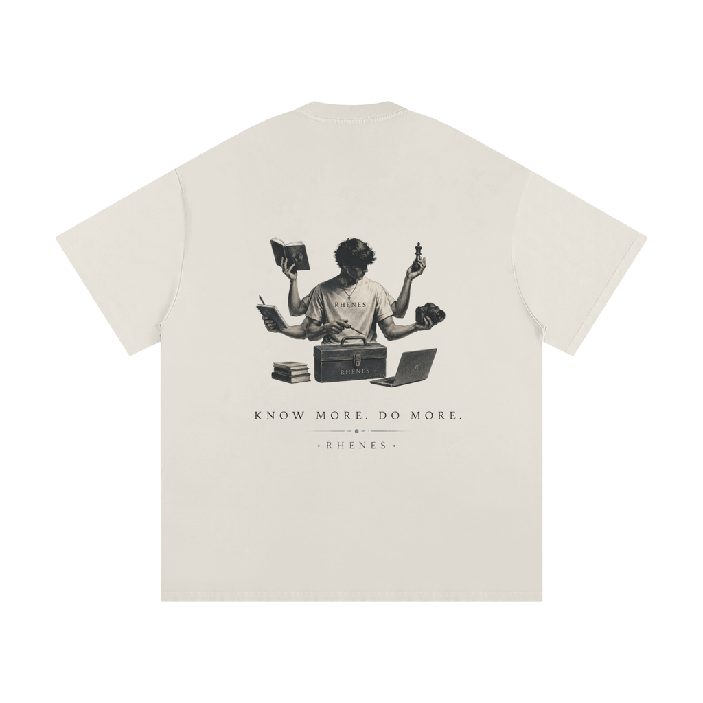 Heavyweight T-Shirt Know More and Do More