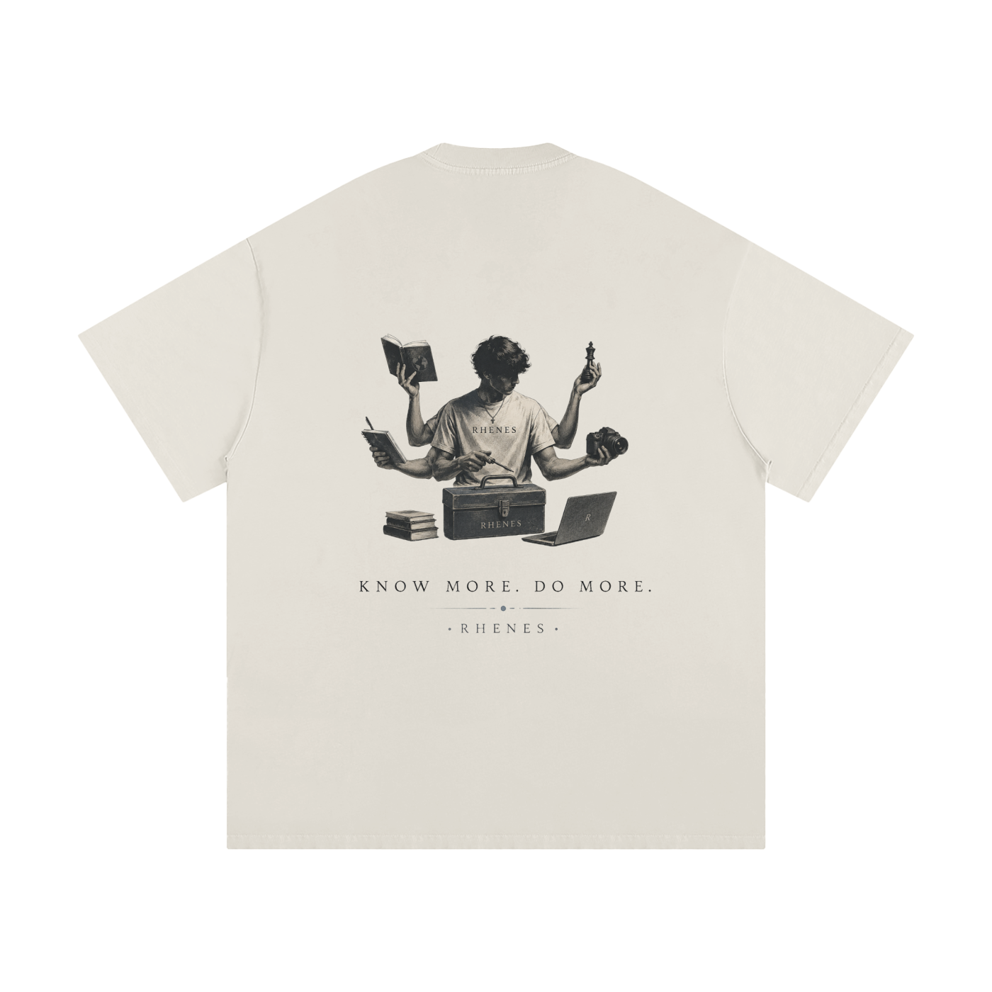 Heavyweight T-Shirt Know More and Do More