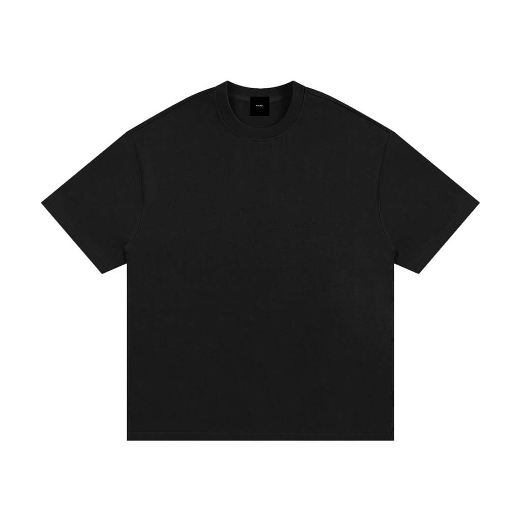 Heavyweight Basic Oversized Black T-Shirt