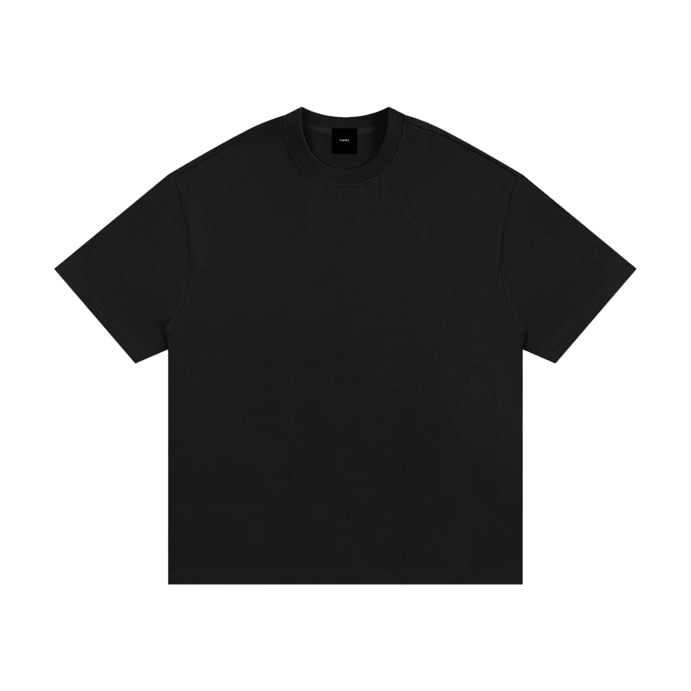 Heavyweight Basic Oversized Black T-Shirt