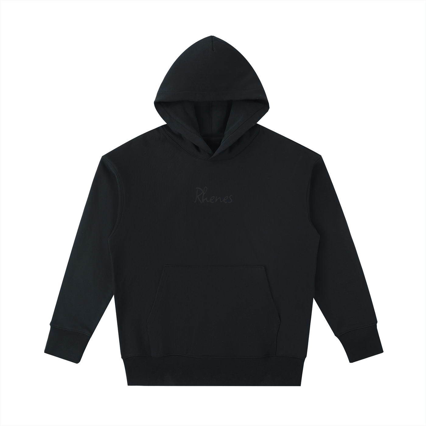 Heavyweight Black Basic Hoodie