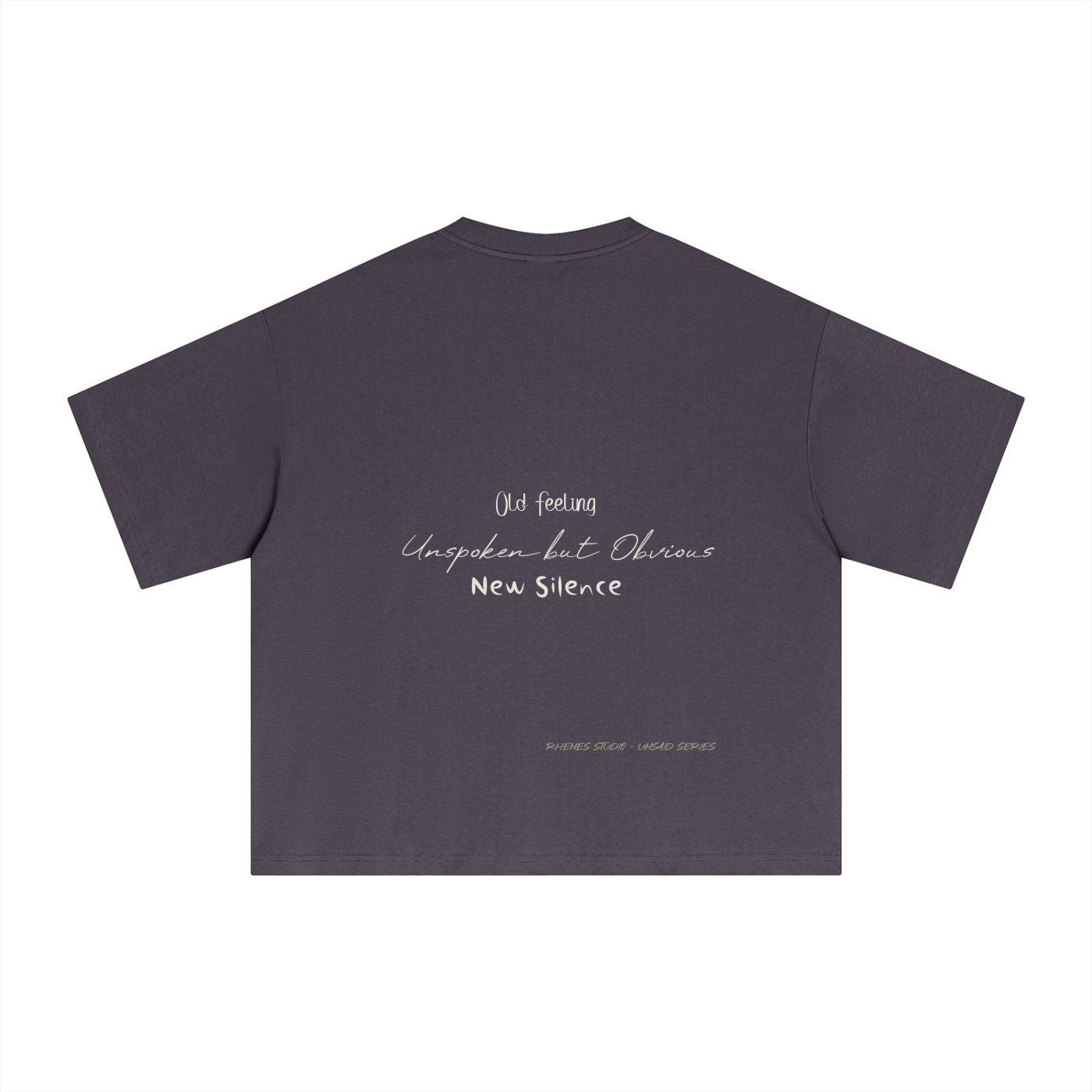 Unsaid Series Boxy T-Shirt- Rhenes Studio