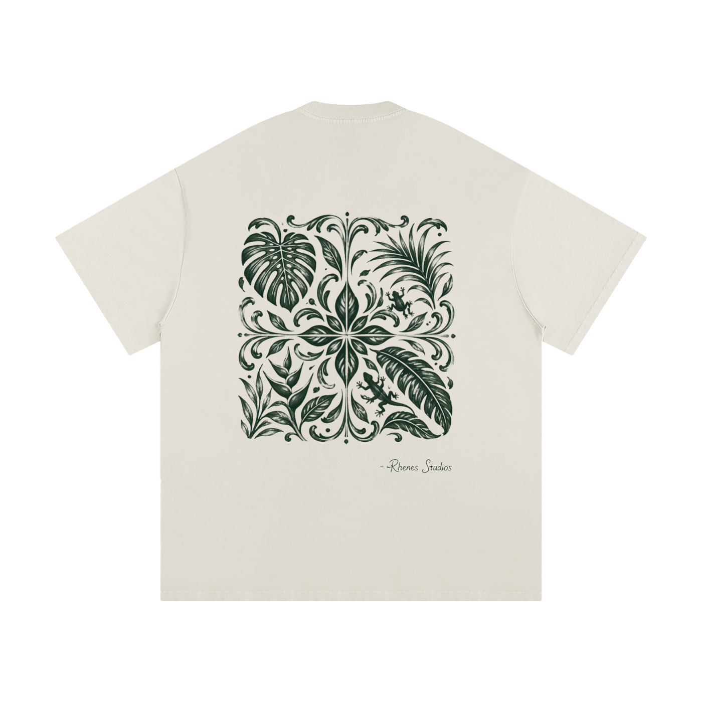 Heavyweight Loose Fit T-Shirt Jungle Tile