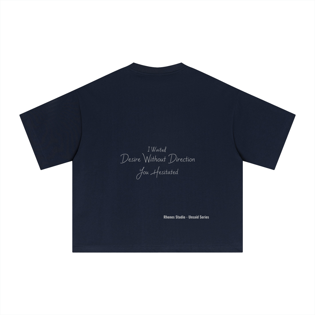 Unsaid Series Boxy T-Shirt- Rhenes Studio-Desire Without Direction